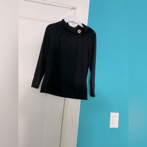RAYON Long sleeve blouse girls size M color black good condition
